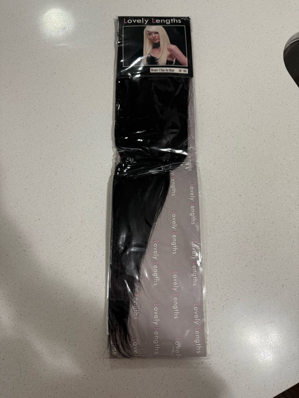 Lovely Lengths Black Remy Clip-In Hair Extensions